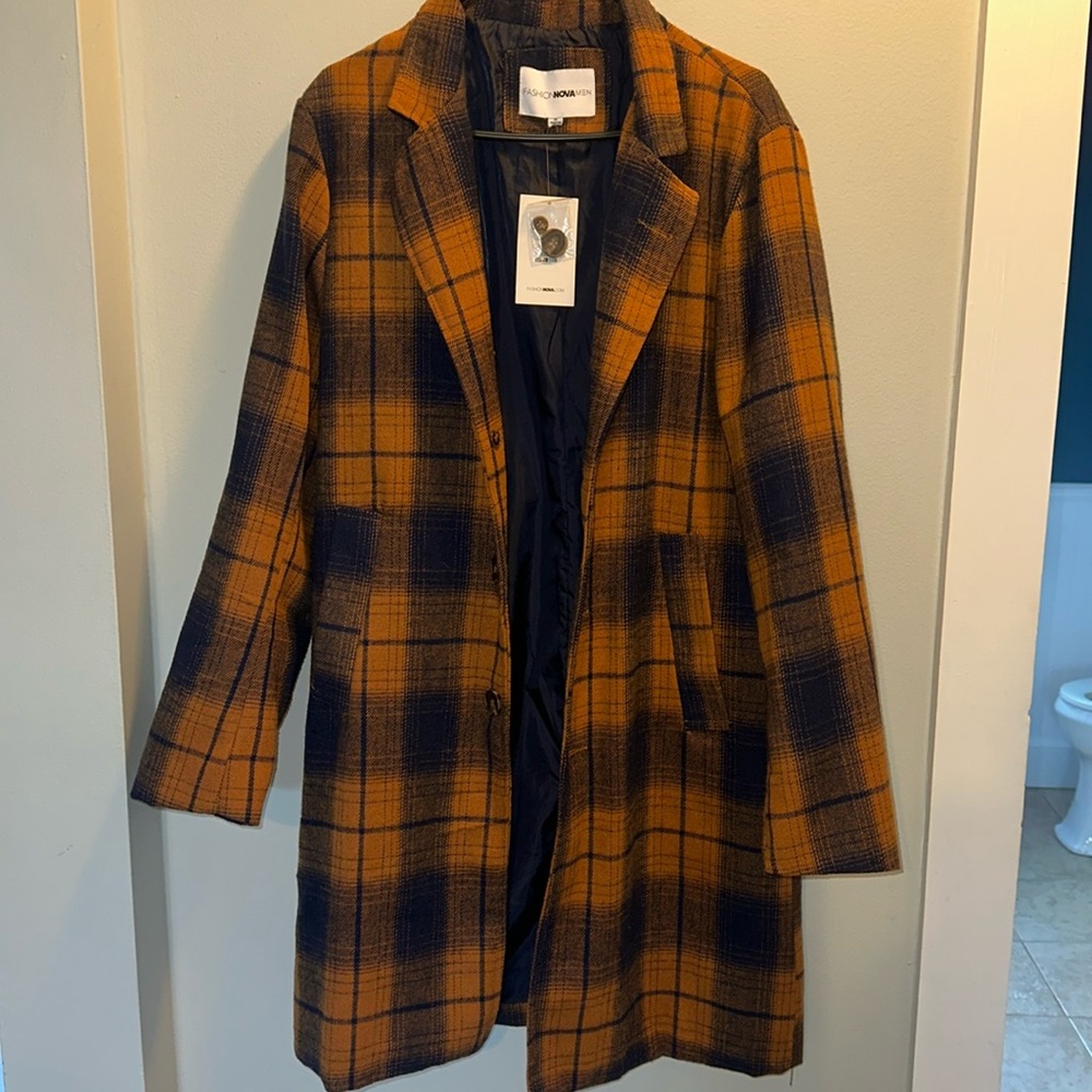 Novamen Blue/orange smart guy overcoat